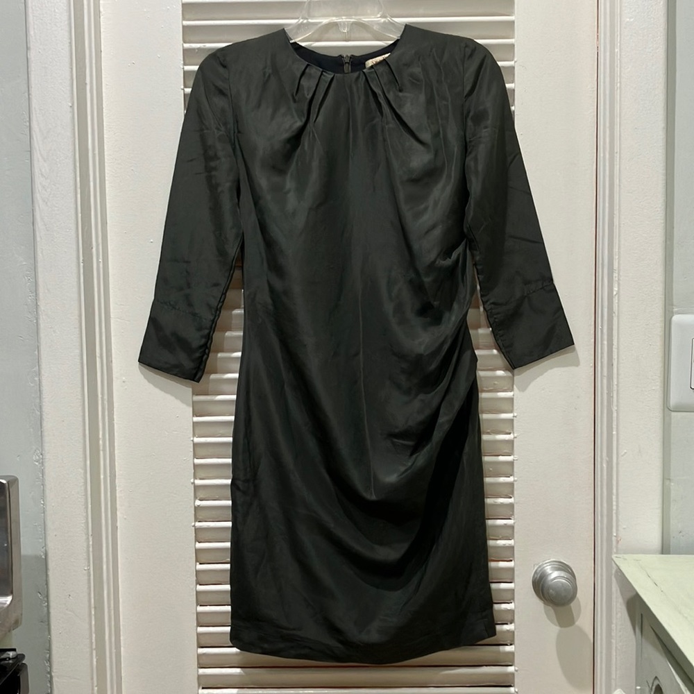 ANA PIRES emerald green cocktail dress